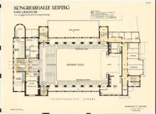Sanierungsplan Leipzig Kongresshalle (Zoo-Hauptgebäude): Grundriss Rang