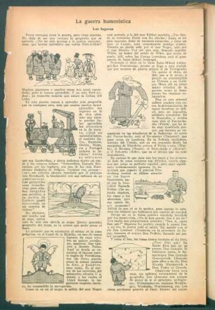 La guerra humorística : Los lugares