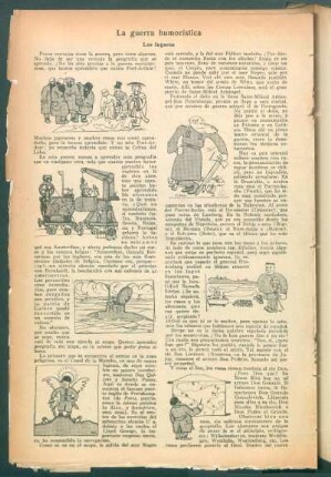 La guerra humorística : Los lugares