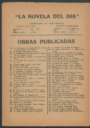 Obras públicadas