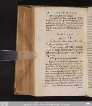 De virtute morali. Cap. VI.