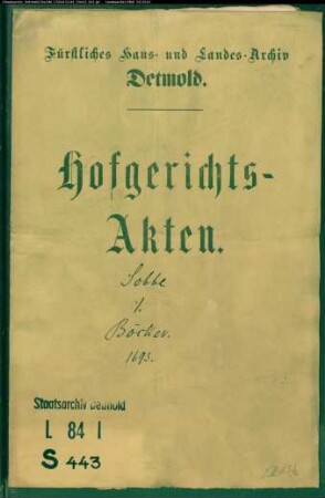 Sobbe, Witwe modo Deppe Weffel gegen Böker zu Hagen - Schuldforderung