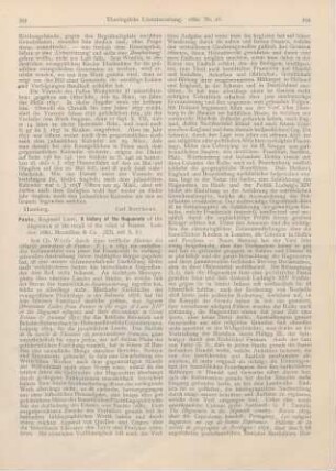 393-395 [Rezension] Poole, Reginald Lane, A history of the Huguenots of the dispersion at the recall of the edict of Nantes