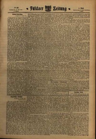 Zweite Ausgabe vom Samstag, den 18. Juni 1910.
