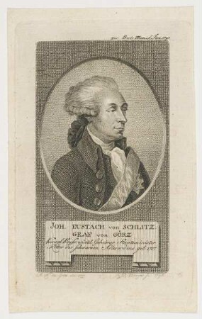 Bildnis des Joh. Eustach von Schlitz