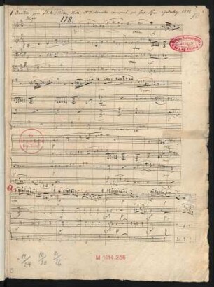 Quartette; fl, vl vla, vlc; d-Moll; HilR WoO 35,1