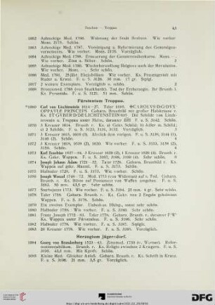 Fürstentum Troppau (Nr. 1069-1083)