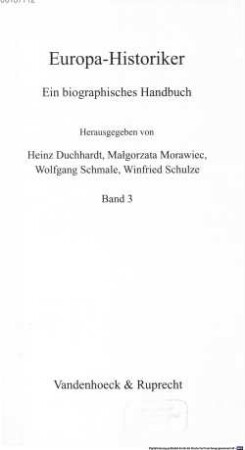 Europa-Historiker : ein biographisches Handbuch, 3