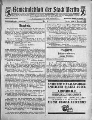 1927,2: Nr. 2, 9. Januar 1927