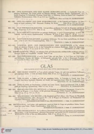 Glas (Nr. 831-862)