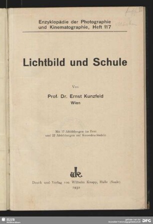 Lichtbild und Schule