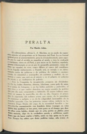 Peralta