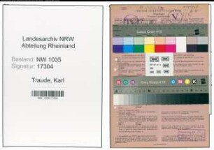 Entnazifizierung Karl Traude , geb. 16.01.1909 (Buchhalter)