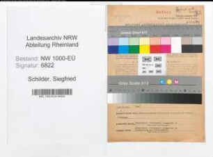 Entnazifizierung Siegfried Schilder, geb. 23.03.1907 (Ingenieur)