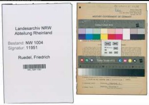 Entnazifizierung Friedrich Ruedel , geb. 04.11.1901 (Arbeiter)