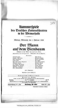 Der Mann auf dem Birnbaum
