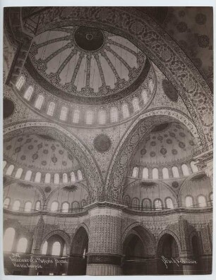 Sultan-Ahmed-Moschee (Blaue Moschee), Istanbul: Innenansicht, Kuppelraum