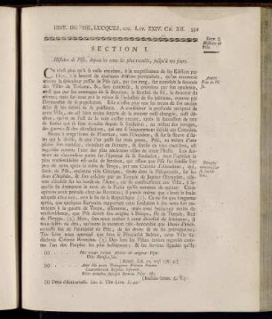 Section I. Histoire de Pise, depuis les tems les plus reculés, jusqu´à nos jours.