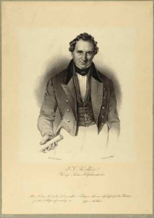 Bildnis des Königlich Sächsischen Hofschauspielers Johann G. Keller