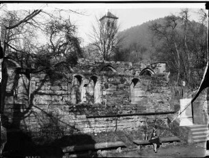 Hirsau Kloster Sankt Peter und Paul Kreuzgang und Eulenturm Ansicht Kapitelsaal am Ostflügel des Kreuzgangs