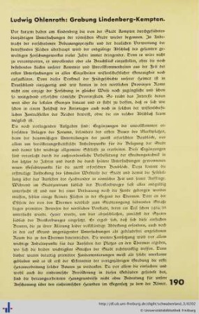 Grabung Lindenberg-Kempten.
