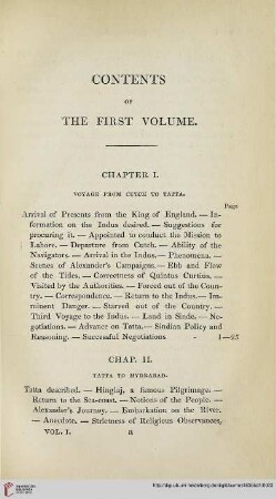 Contents of the First Volume ; List of Plates
