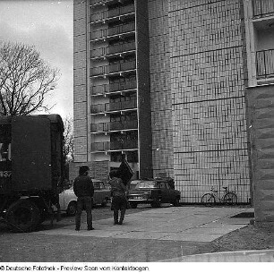 Baukomplex Stübelallee, Fucikplatz (Baustelle, Straßenkreuzung, Skulptur, Pläne, Modell)