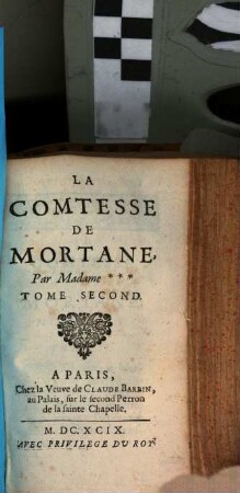 La Comtesse De Mortane, 2