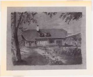 Wohnhäuser, St.Loup/Versoix (Häuser Schwebes und Platz): Perspektivische Ansicht von NO