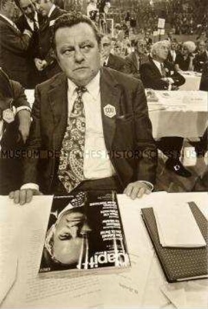 Franz-Josef Strauß beim CDU-Parteitag in Düsseldorf