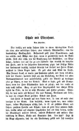 Schule und Elternhaus