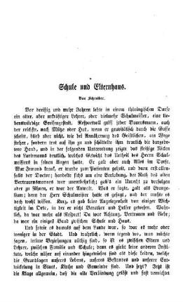 Schule und Elternhaus