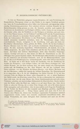 IV. Niederländische Frühdrucke