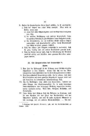 Die Konzentration des Unterrichts