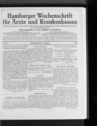 Hamburgische Ärztekammer.