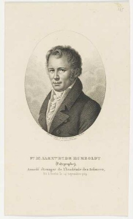 Bildnis des F. H. Alex. de Humboldt