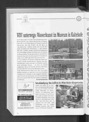 WBV unterwegs: Wasserkunst im Museum in Kaltehofe