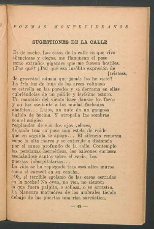Sugestiones de la calle