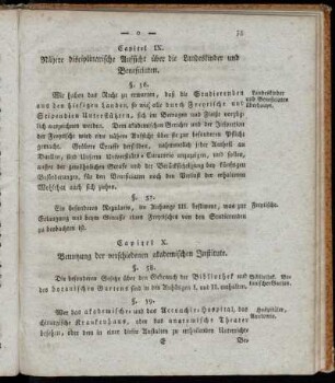 Capitel IX. Nähere disciplinarische Aufsicht über die Landeskinder und Beneficiaten