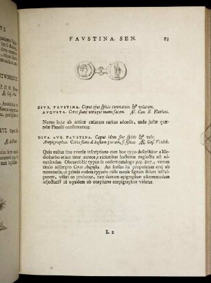 Faustina. Sen. [ ... mit Abbildungsbeschreibung].