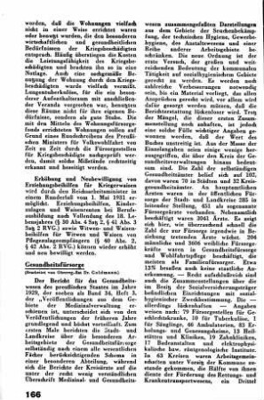 Bericht für das Gesundheitswesen der preußischen Staates im Jahre 1929 [Gesundheitsfürsorge]