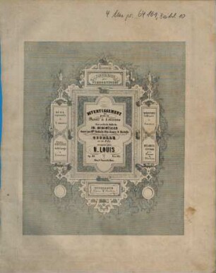 Divertissement pour le piano à 4 mains sur un air de ballet de Fr. Burgmüller : op. 112