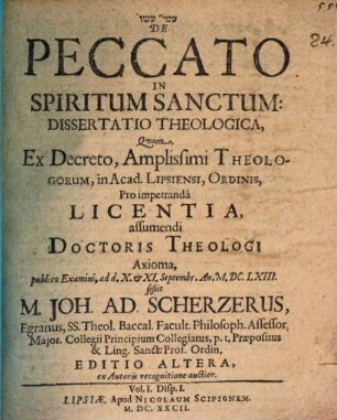 De peccato in Spiritum S. diss. theol.