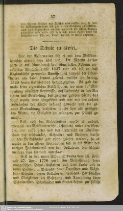 Die Schule von Kosel