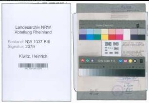 Entnazifizierung Heinrich Kiwitz , geb. 13.10.1902 ()