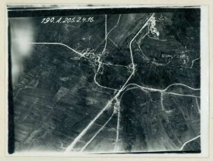 Foto der Stellungen um Haudiomont (Luftbild)