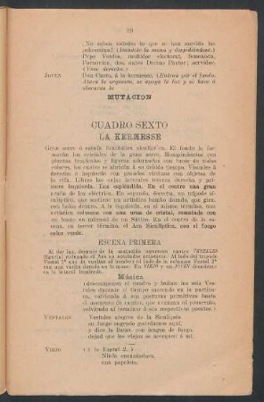 Cuadro sexto - La kermesse