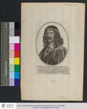 Heinricvs D'Orleans Dvx De Longeville ... / P. Aubry excud.