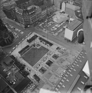 Freifläche zwischen Petersstraße und Thomaskirche in Leipzig : Blickrichtung Nordwesten