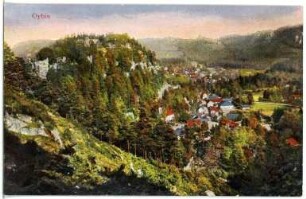 Oybin. Blick auf Oybin
